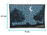 Flicken-Bügelflicken-Aufbügler-Bügelbild-Bügelpatch-Jeansjacke-Vintage-Retro-Traum-Baum-Bäume-Natur-Sterne-Wald-Outdoor