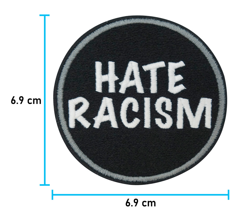 Flicken-Bügelflicken-Aufbügler-Bügelbild-Bügelpatch-Jeansjacke-Rassismus-Homophobie-BLM-against-fascism-no-to-racism