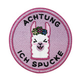 Flicken-Bügelflicken-Aufbügler-Bügelbild-Bügelpatch-Jeansjacke-Mexiko-Witzig-Funny-Alpaca