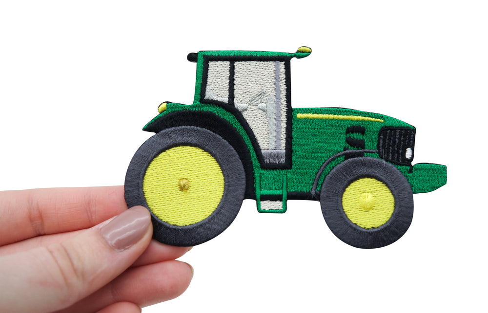 Flicken-Bügelflicken-Aufbügler-Bügelbild-Bügelpatch-Jeansjacke-Landwirt-Bauernhof-Fendt-Deutz-Jungs-Knieflicken-Hosenflicken