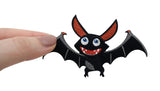 Flicken-Bügelflicken-Aufbügler-Bügelbild-Bügelpatch-Jeansjacke-Flügel-Nacht-Horror-Vampir-Batman-Kürbis
