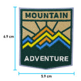 Berge-Sonne-Mond-Berg-Patches-Aufbügler-Bügelpatches-Flicken-Bügelflicken-Retro-Vintage