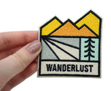 Wandern-Wanderer-Vintage-Patagonia-Camping-Klettern-Aufbügler-Bügelpatch-Mountain-Baum