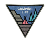 Aufbügler-Outdoor-Rucksäcke-Retro-Canada-Adventure-Natur-Fluss-Zelt-Mountain-Sonne-Applikation