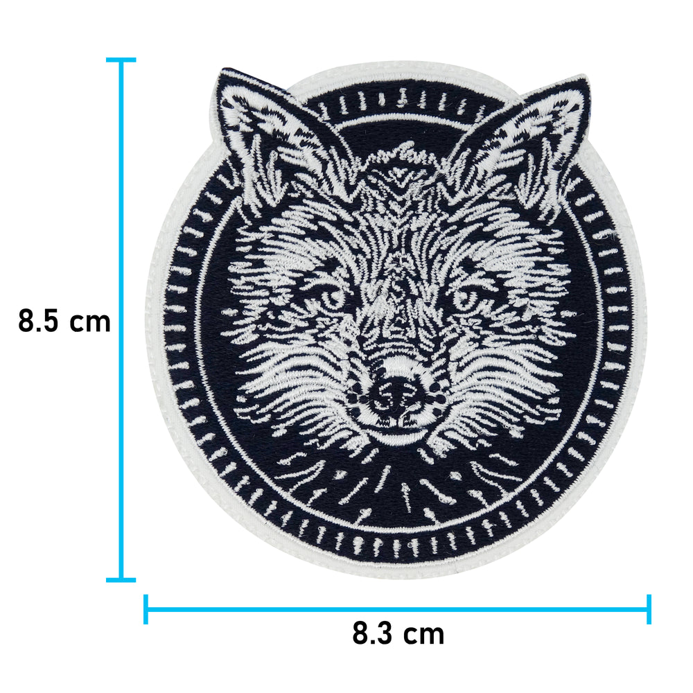 Fuchs-Fox-Hund-Waldtiere-Rocker-Biker-Motorrad-Bügelbild-Aufnäher
