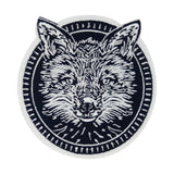 Fuchs-Fox-Hund-Waldtiere-Rocker-Biker-Motorrad-Bügelbild-Aufnäher