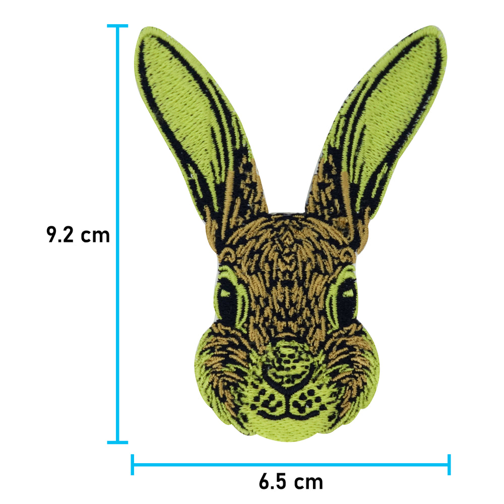 Hase-Kanninchen-Kopf-Wald-Tier-Kinder-Ostern-Osterhase-Bunny-Bügelbilder-Flicken-Bügelflicken-Aufbügelbilder-Rabbit
