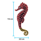 Seepferdchen-Meer-See-Fische-Anker-Schiff-Schwimmen-Schwimmabzeichen-Abzeichen-Bügelbild-Applikation-Aufnäher