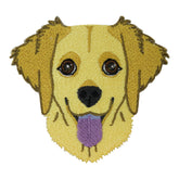 Golden-Retriever-Labrador-Hundemotiv-Patches-Hunde-Aufnäher-Flicken-Dog