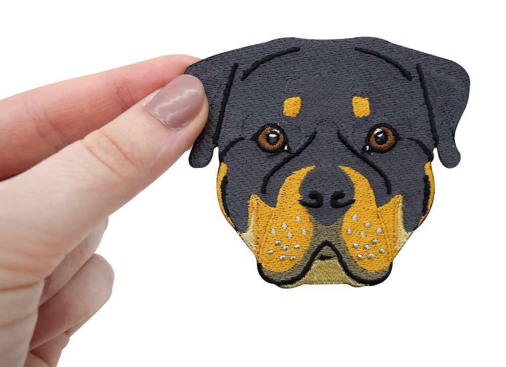 Rottweiler-Hunde-Dog-Tier-Aufbügler-Bügelbild-Patch-Aufnäher-Hundemotiv-Hundeaufnäher