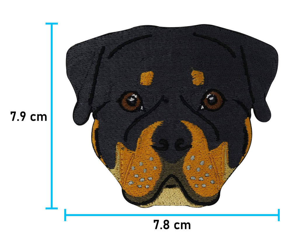 Rottweiler-Hunde-Dog-Tier-Aufbügler-Bügelbild-Patch-Aufnäher-Hundemotiv-Hundeaufnäher