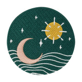 Sonne-Mond-Sterne-Welle-Aufnäher-Patches-Aufbügler-Bügelbild