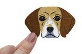 Beagle-Hund-Hunde-Pfoten-Hundeaufnäher-Dackel-Aufnäher-Aufbügler-Aufbügelflicken