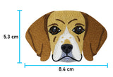 Beagle-Hund-Hunde-Pfoten-Hundeaufnäher-Dackel-Aufnäher-Aufbügler-Aufbügelflicken