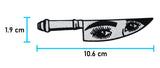 Messer-Knife-Augen-schwarz-weiß-Auge-Patch-Aufbügler-Bügelflicken-Maße-1,9x10,6cm