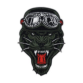 schwarzer-Panther-Helm-Motorrad-Biker-Aufbügler-Aufnäher