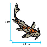 Koi Fish Patch Iron-on Japan Sea Patch Whale Animal Iron-on