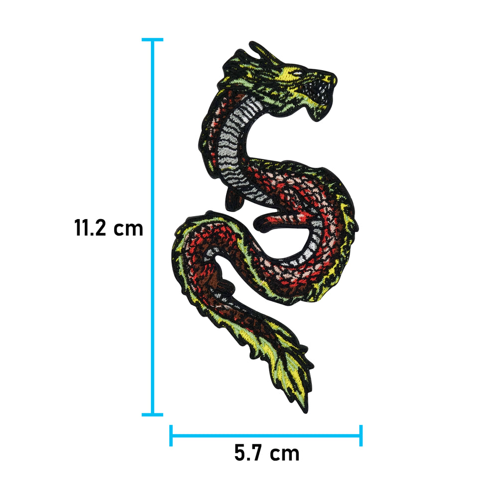 Roter-Drache-Jeansjacken-Bügelbild-zum-Aufbügeln-Patch-Maße