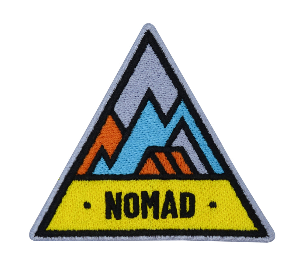 Nomad-Berge-Zelten-Camping-Aufnäher-Aufbügler-Patches