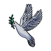 Taube-Patch-Friedenstaube-Taufe-Aufbügler-Zweig-Vogel-Aufnäher