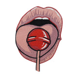 Lippen-Mund-Zunge-Bügelapplikation-Aufbügler-Aufnäher