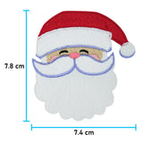 Weihnachtsmann-Patch-zum-Aufbügeln-Weihnachten-Bügelbild-Maße-7,8x7,4