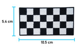 Schachbrett-Vans-Bügelbild-Patch-Bügelpatch-schwarz-weiß-Aufbügler-maße