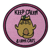 Katze-Pfoten-Keep-Calm-Patch