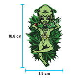 Weed-Aufnäher-Marihuana-Patch-Aufbügler-Aufbügelmotive-Maße