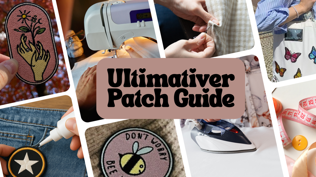 Patch Guide: Patches richtig aufbügeln, annähen aufkleben mit Textilkleber und ankletten