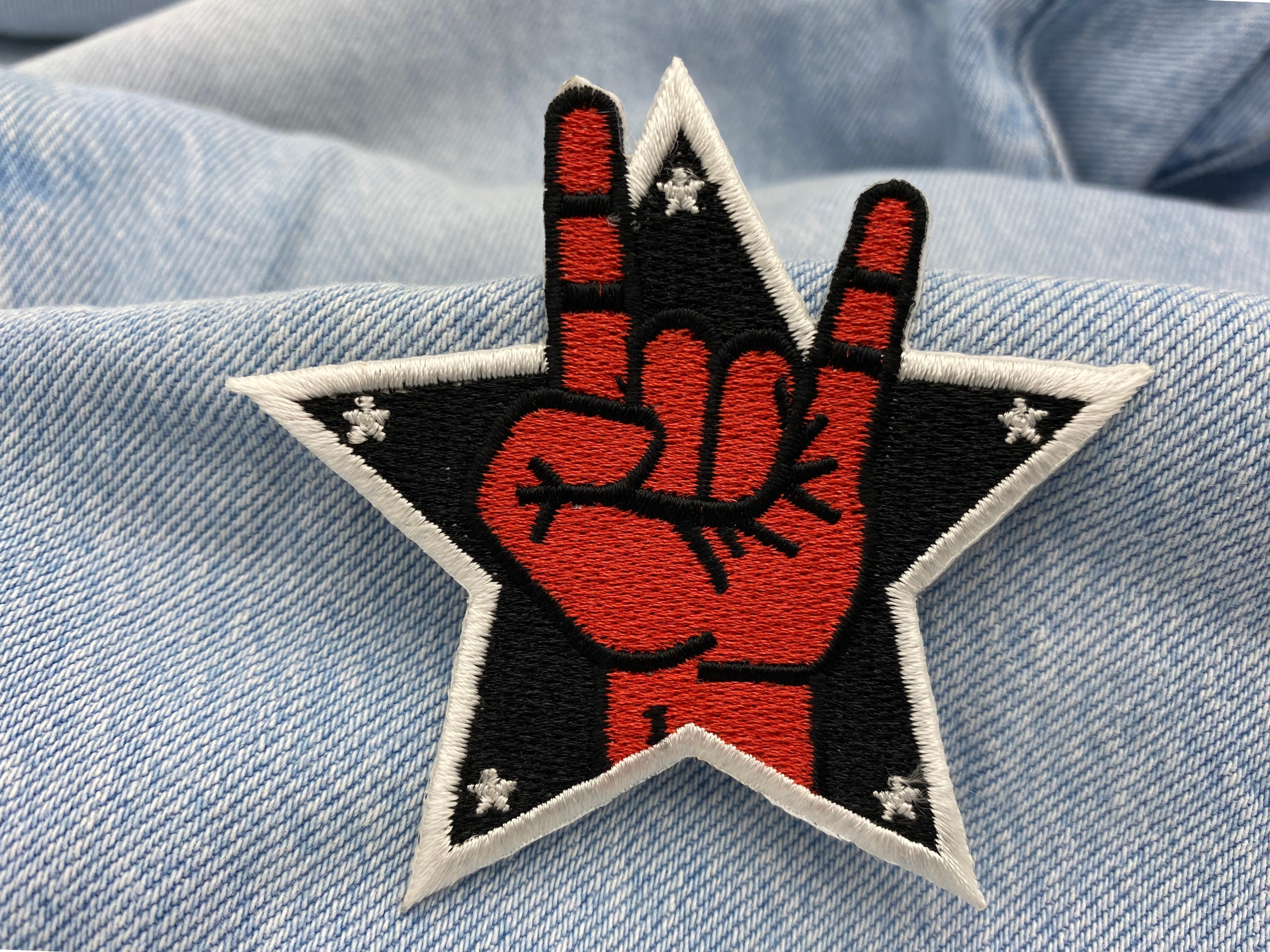 Rock Stern Patches zum Aufbügeln | Musik Patch, Bügelflicken, Flicken, Aufnäher Finally Home