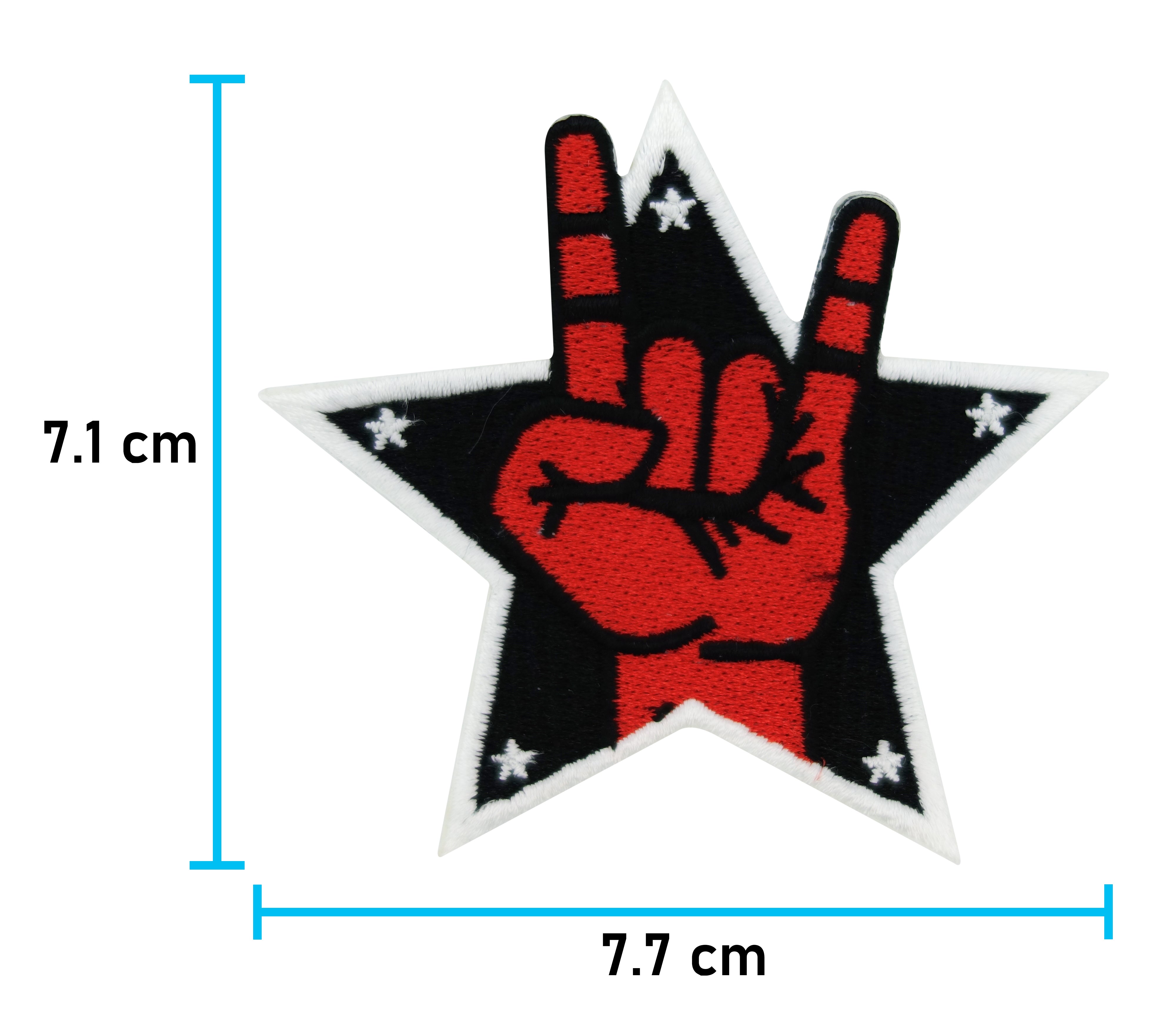 Rock Stern Patches zum Aufbügeln | Musik Patch, Bügelflicken, Flicken, Aufnäher Finally Home