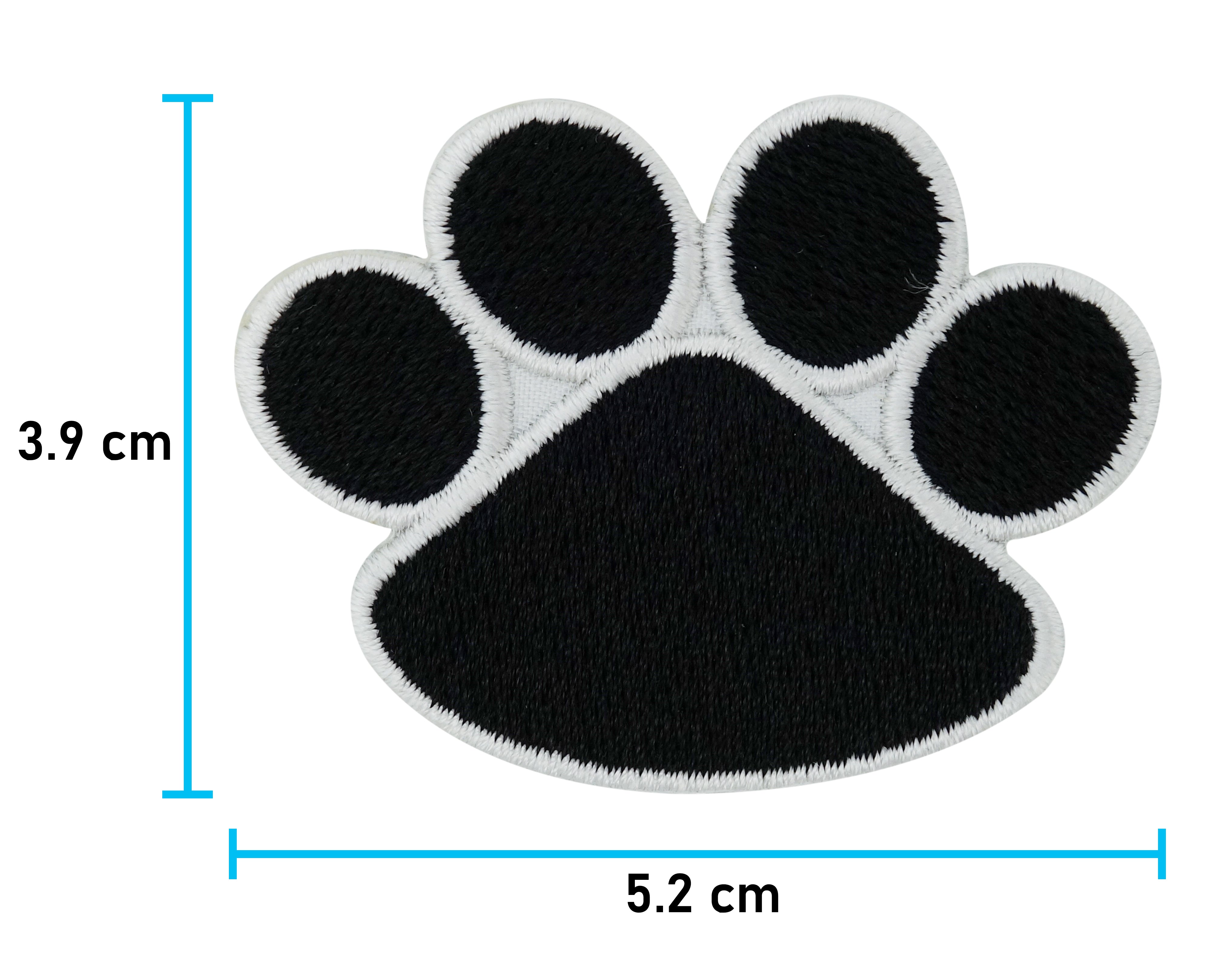 Zwei Schwarze Hundepfoten Patches zum Aufbügeln | Hunde Pfote Patch, Bügelflicken, Flicken, Aufnäher Finally Home