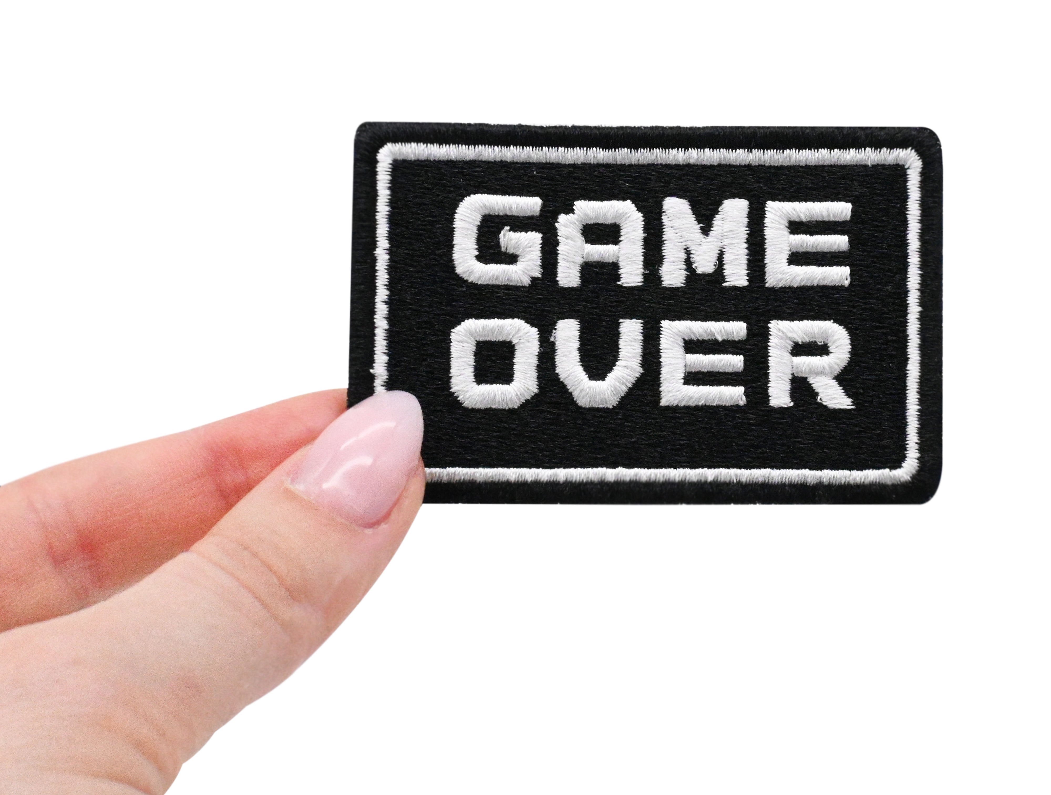 Klett Patch - Game Over | Gaming Klett Patches, Spruch Aufnäher, Gym Klettpatches lustig, Militär Badge Klettpatch, Finally Home
