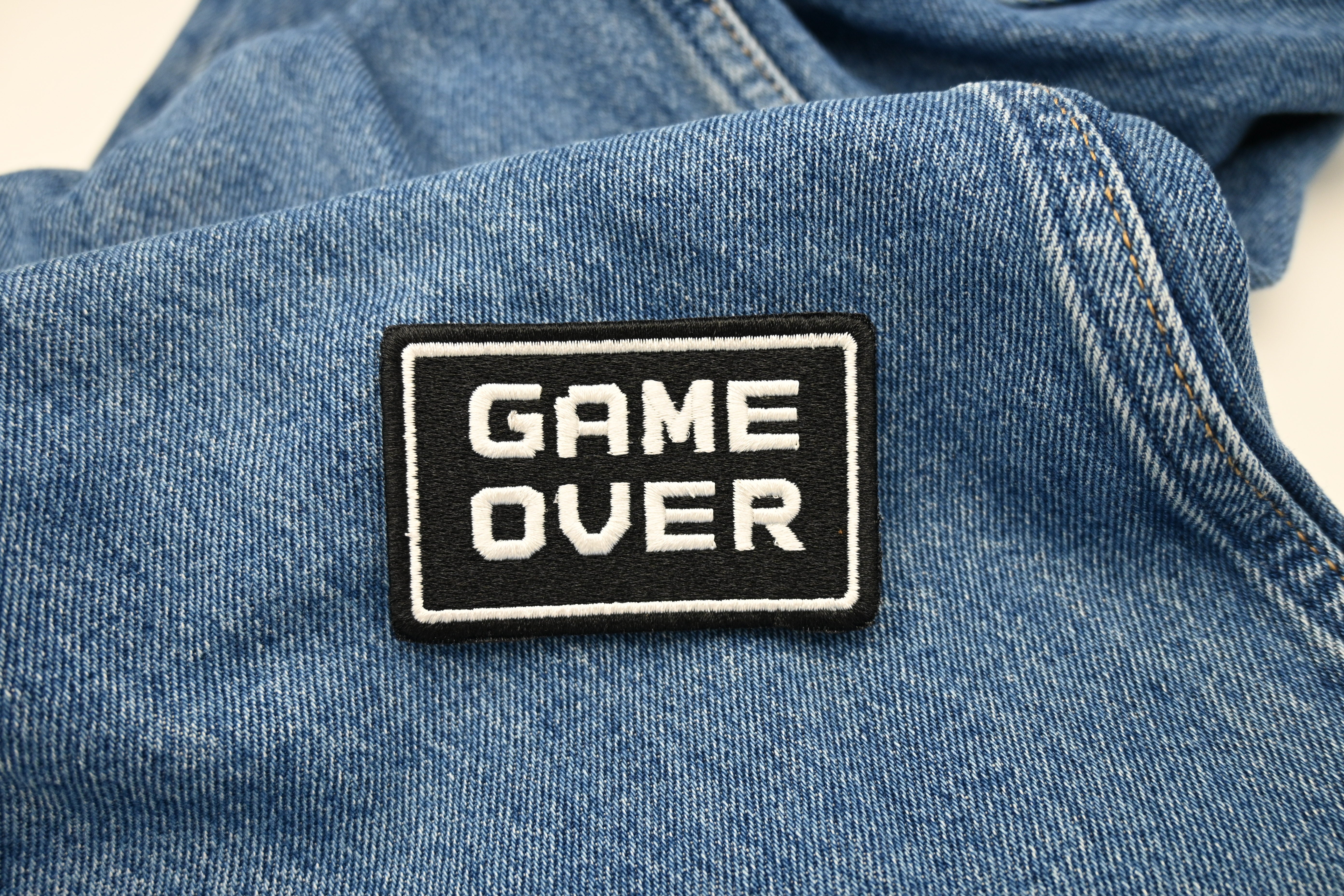 Klett Patch - Game Over | Gaming Klett Patches, Spruch Aufnäher, Gym Klettpatches lustig, Militär Badge Klettpatch, Finally Home