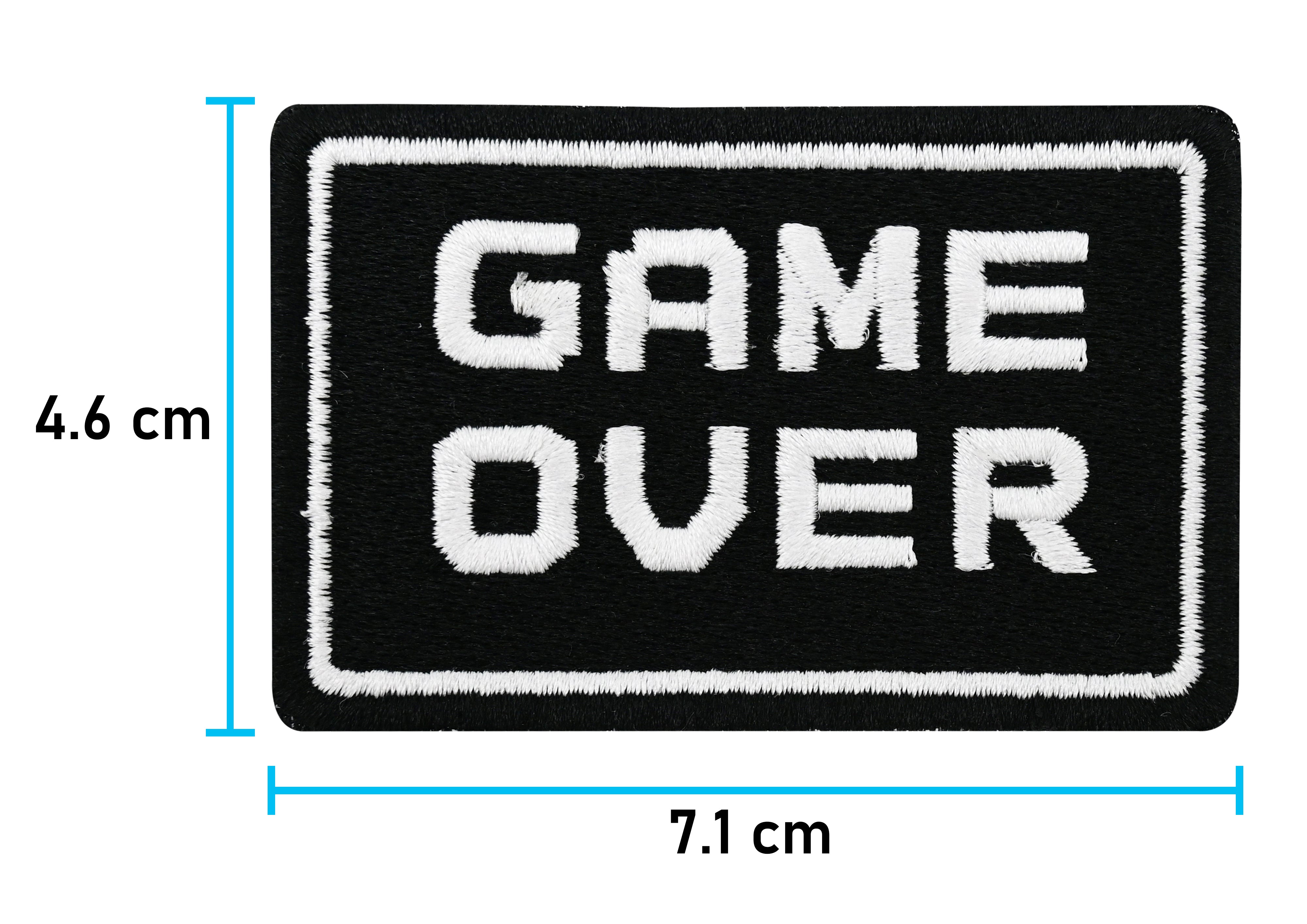 Klett Patch - Game Over | Gaming Klett Patches, Spruch Aufnäher, Gym Klettpatches lustig, Militär Badge Klettpatch, Finally Home