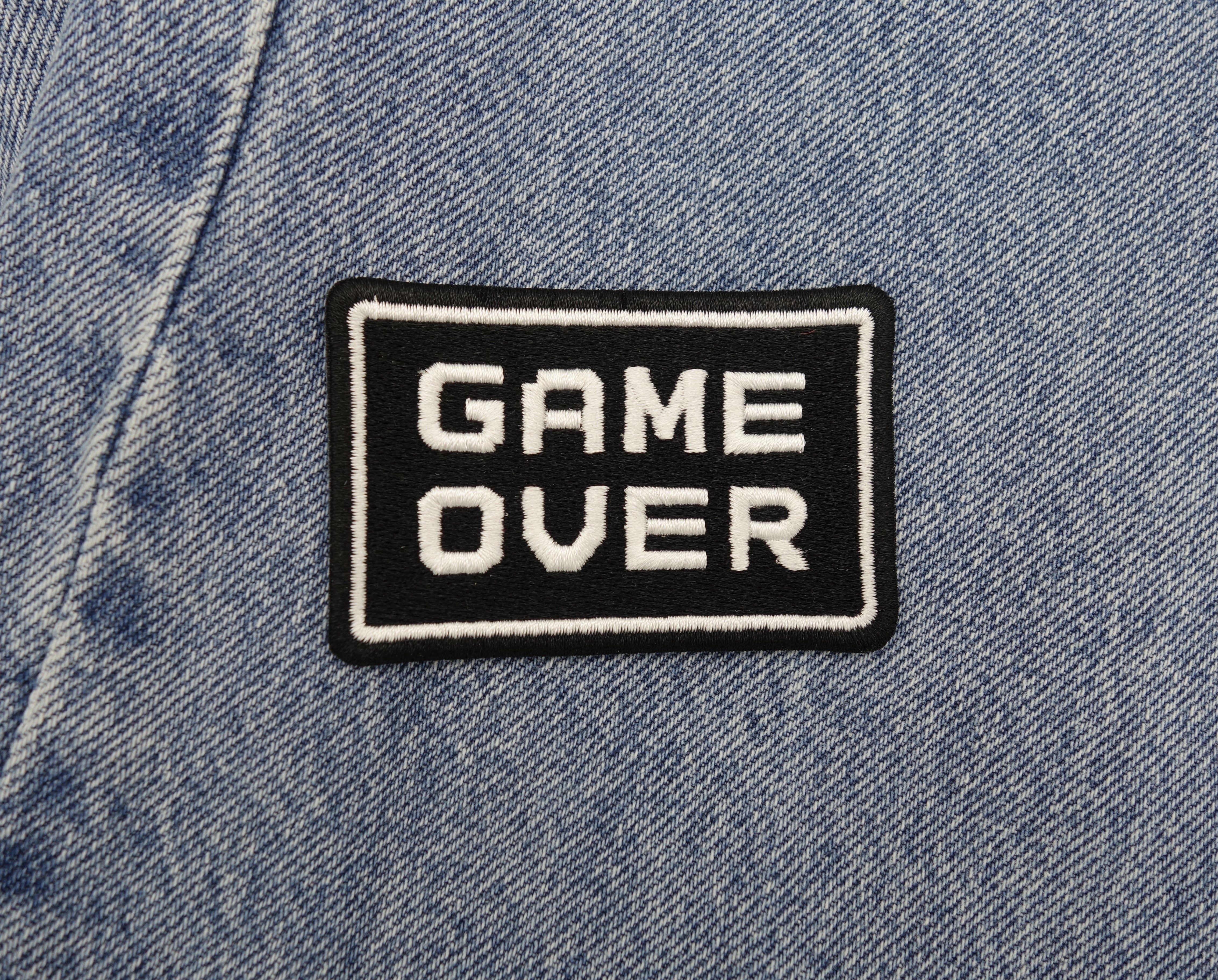 Game over Bügelbild Patches zum Aufbügeln | Patch, Aufbügelmotive, Finally Home
