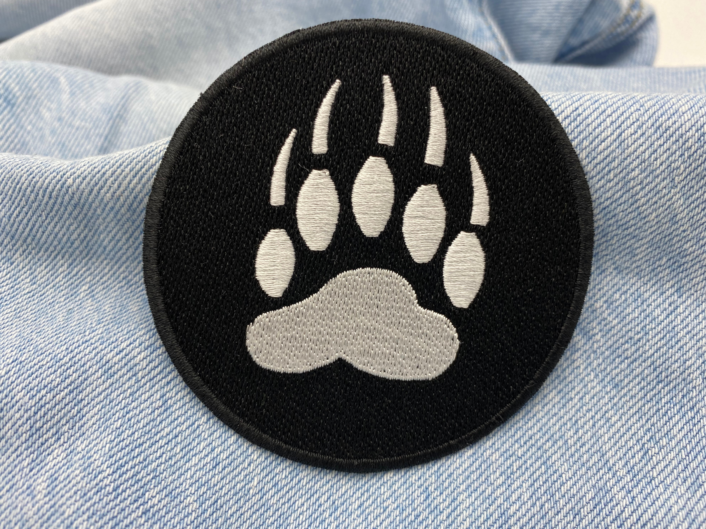 Runde Hundepfote Bügelbild Patch zum Aufbügeln | Hunde Pfote Patches, Aufbügelmotive Finally Home