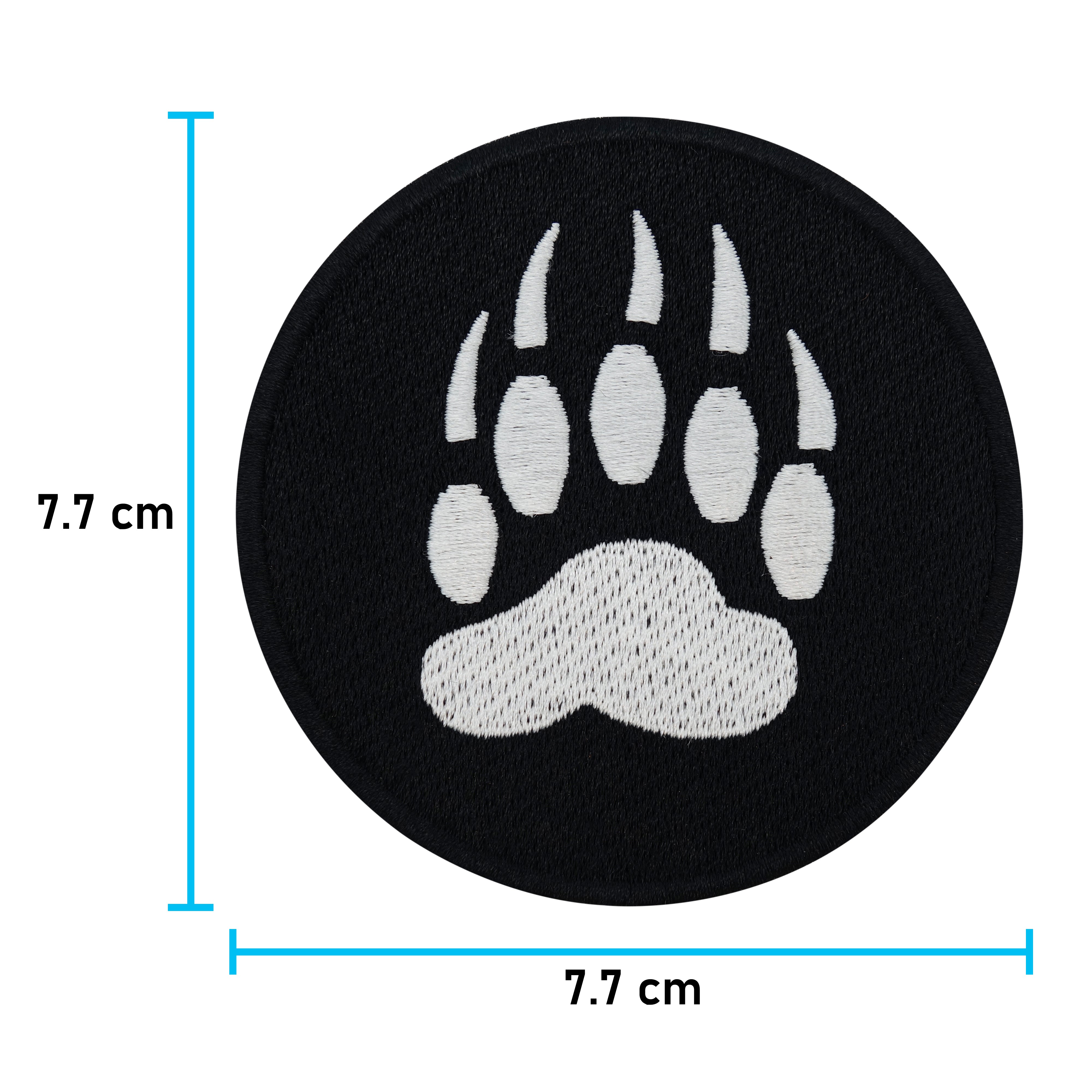 Runde Hundepfote Bügelbild Patch zum Aufbügeln | Hunde Pfote Patches, Aufbügelmotive Finally Home