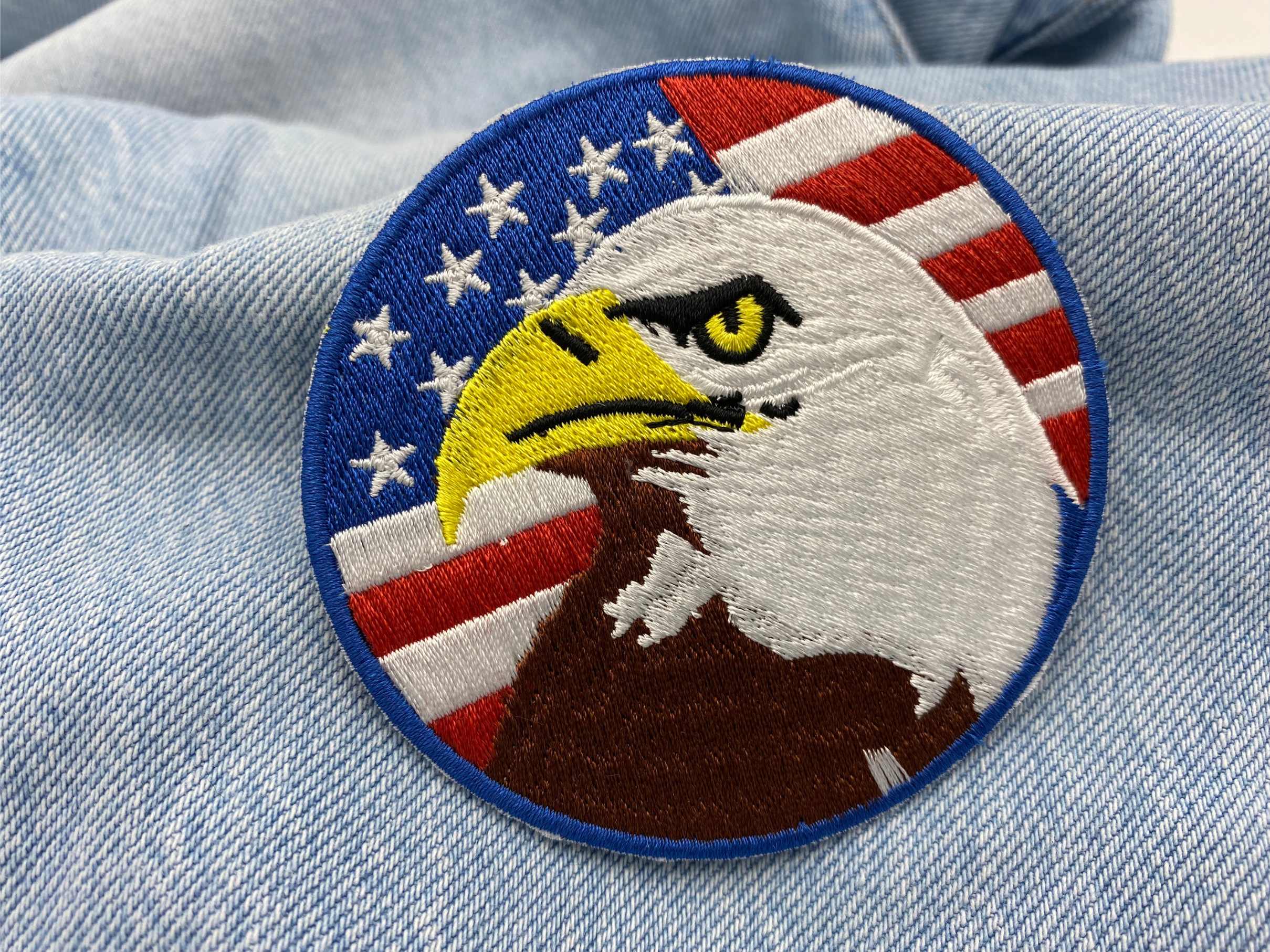Usa Flagge mit Adler Bügelbild Patch zum Aufbügeln | Amerika Patches, Aufbügelmotive, Finally Home