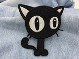 Schwarze Katze Bügelbild Patch zum Aufbügeln | Katzen Patches, Aufbügelmotive, Finally Home