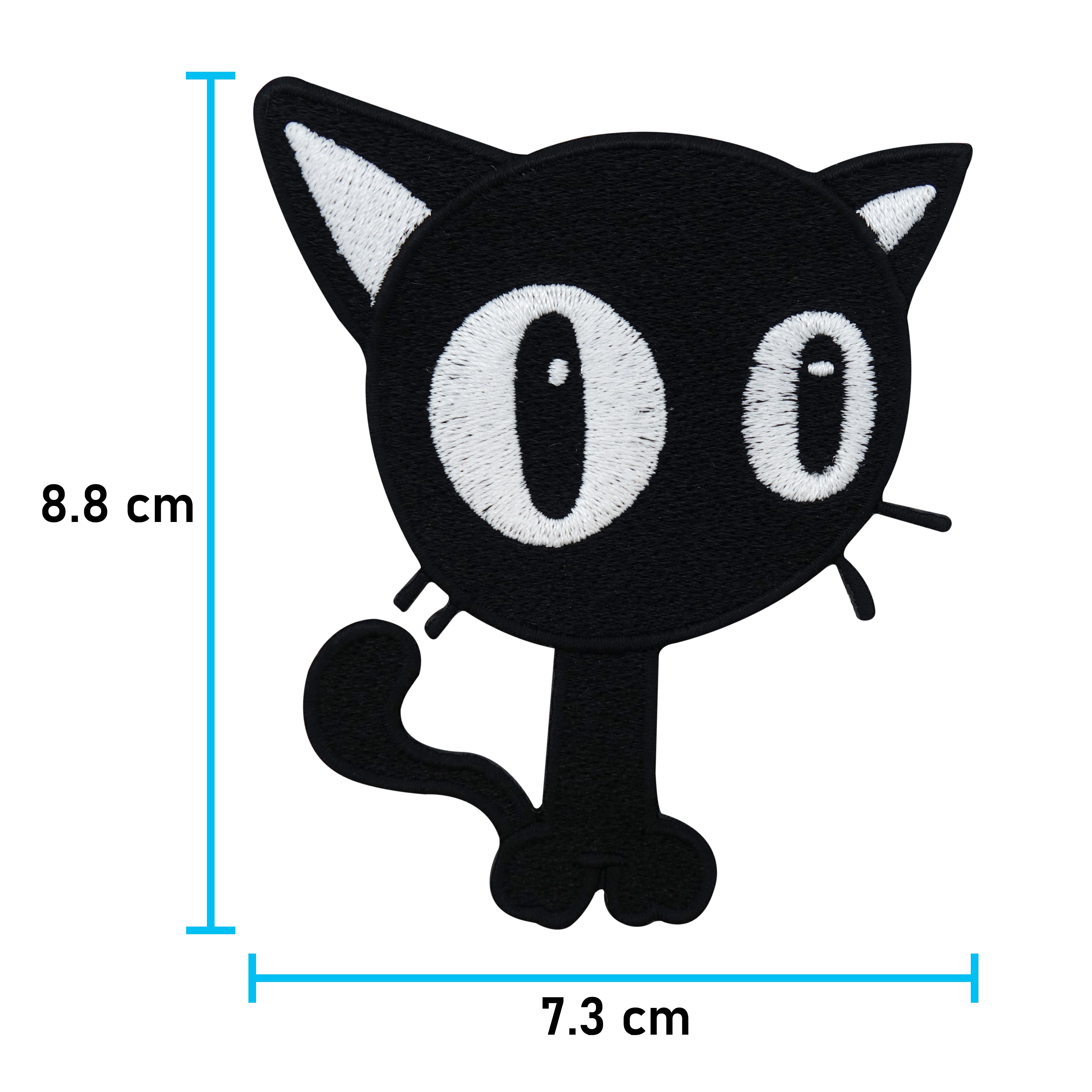 Schwarze Katze Bügelbild Patch zum Aufbügeln | Katzen Patches, Aufbügelmotive, Finally Home