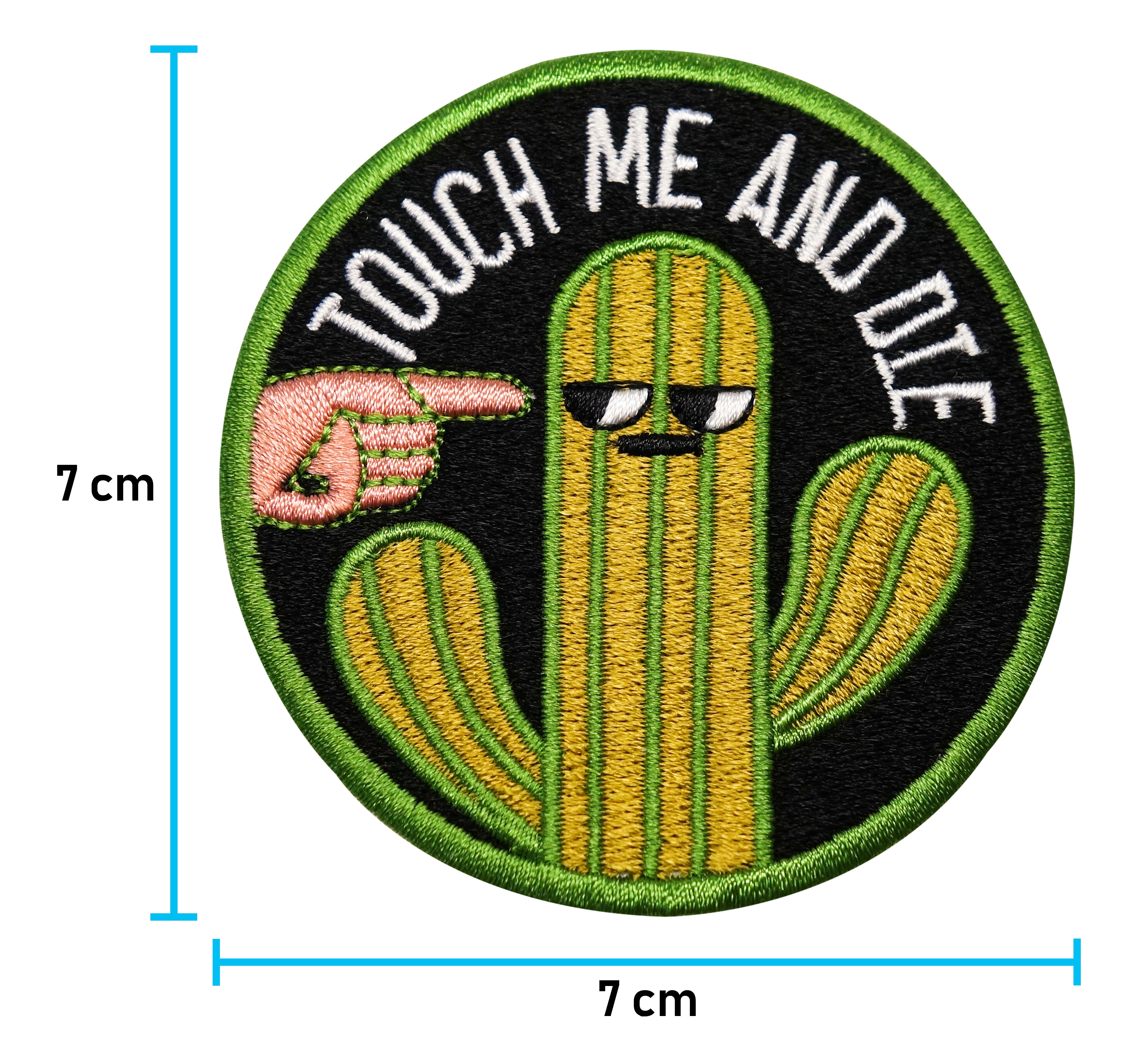 Kaktus Patch mit der Maße: 7 x 7 cm