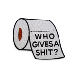 Who Gives a Shit Toilettenpapier Patch zum Aufbügeln Klopapier Aufnäher