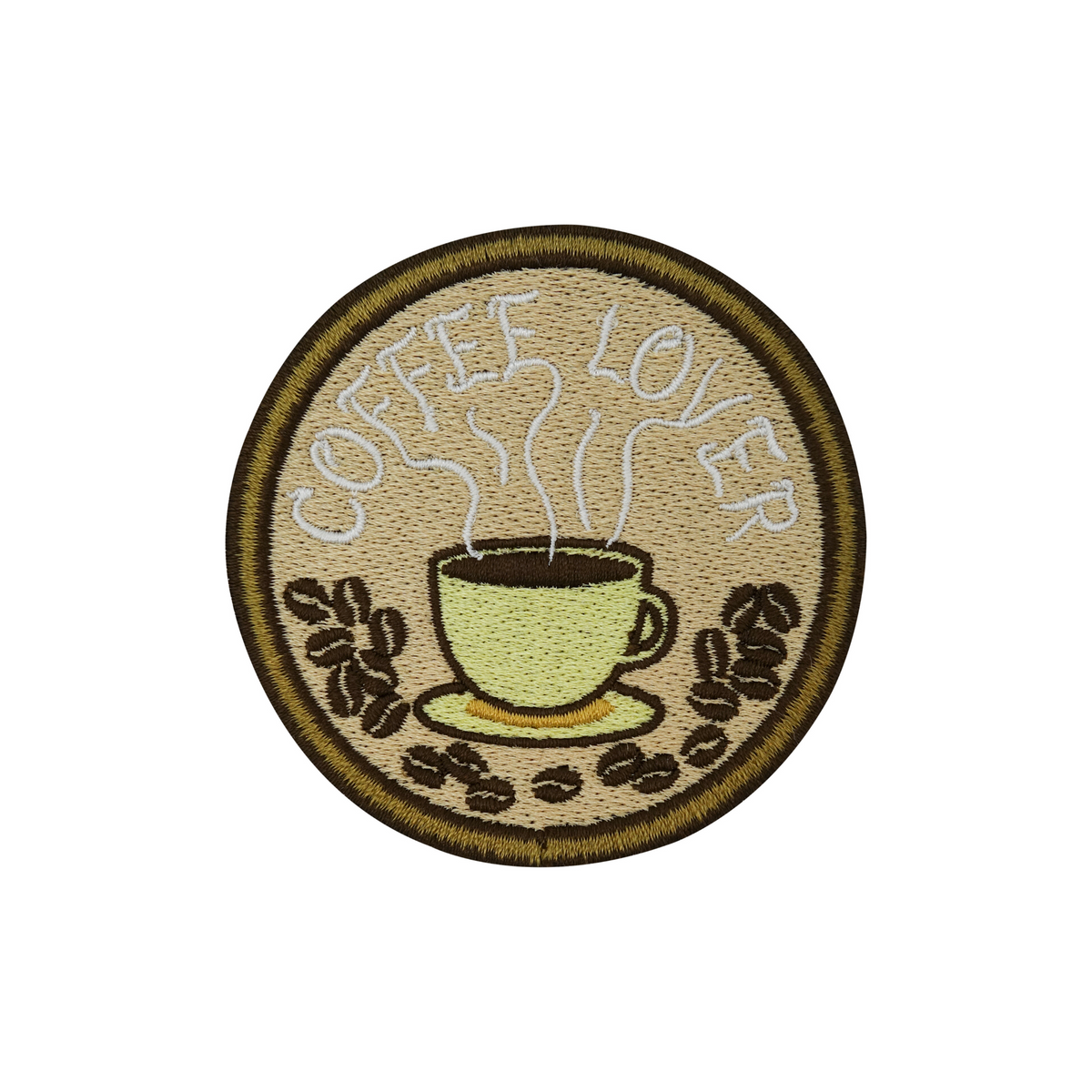 Coffee Lover Kaffee Patch zum Aufbügeln Getränk Aufnäher Bügelbild