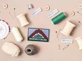 Klett Patch - Mountain is Calling | Outdoor Klett Patches, Wandern Aufnäher, Rucksack Klettpatches, Wanderer Badge, Berge Klettpatch, Finally Home