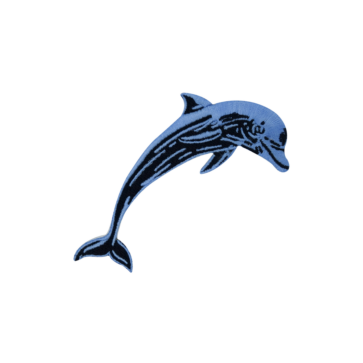 Delfin Patch zum Aufbügeln Delphin Meer Flicken Tiere Aufnäher Kinder