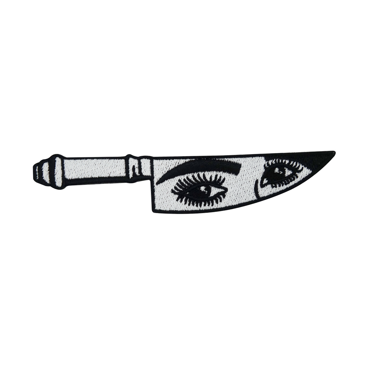 Observing Knife Patch | Women's Eyes Iron-On Patch, Anime Patch 