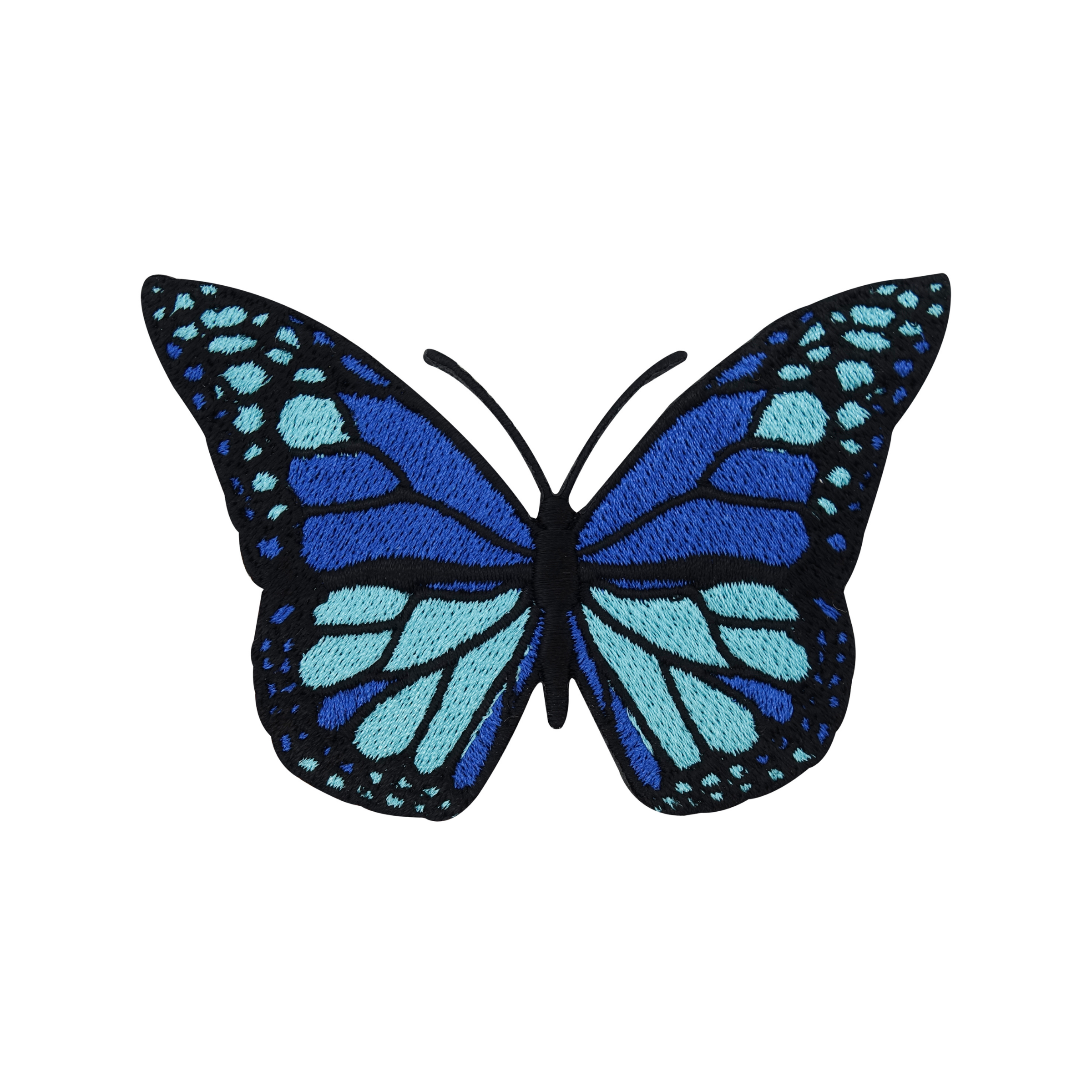 Blauer Schmetterling Butterfly Patch Aufbügeln Tiere Bügelflicken Falter Jeansjacken Aufnäher,