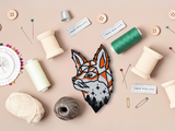 Patch zum Aufbügeln - Sternenhimmel Fuchs | Wald Tiere Patches, Bäume Sterne Bügelflicken, Füchse Flicken, Aufnäher für Kinder und Erwachsene Finally Home